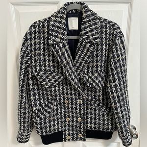 SOLD ❌Sandro oversized tweed jacket